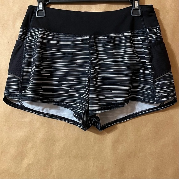 Athleta Pants - Athleta | Ready Set Go Running Shorts Athletic Lined Jigsaw Stripe Size S